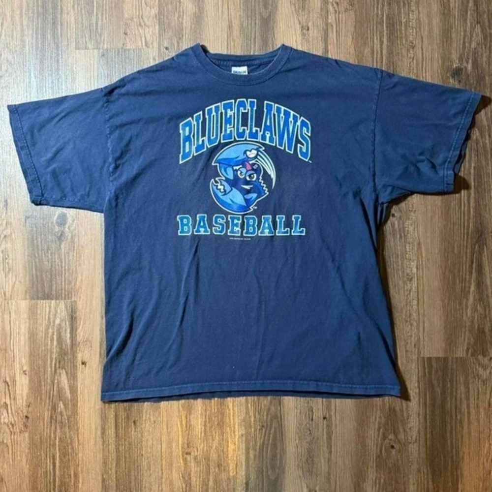 Gildan BlueClaws Baseball Navy Blue T-Shirt Mens 2XL MiLB 2012 Sportswear